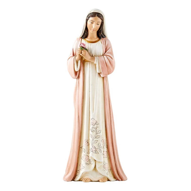 Estatua de la Virgen de la Rosa de 8,25" de alto Avalon Gallery