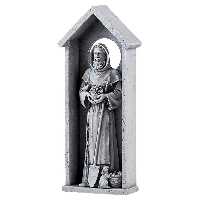Saint Fiacre Wall Plaque 8.25" H Avalon Gallery