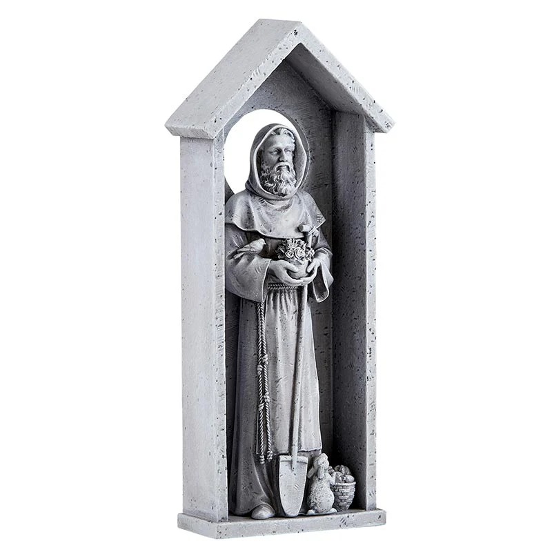 Saint Fiacre Wall Plaque 8.25" H Avalon Gallery