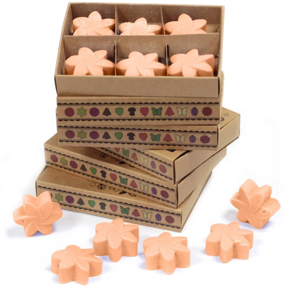 Caja de 6 ceras de soja aromáticas Tuberosa – Aroma floral intenso AWArtisan Dropship