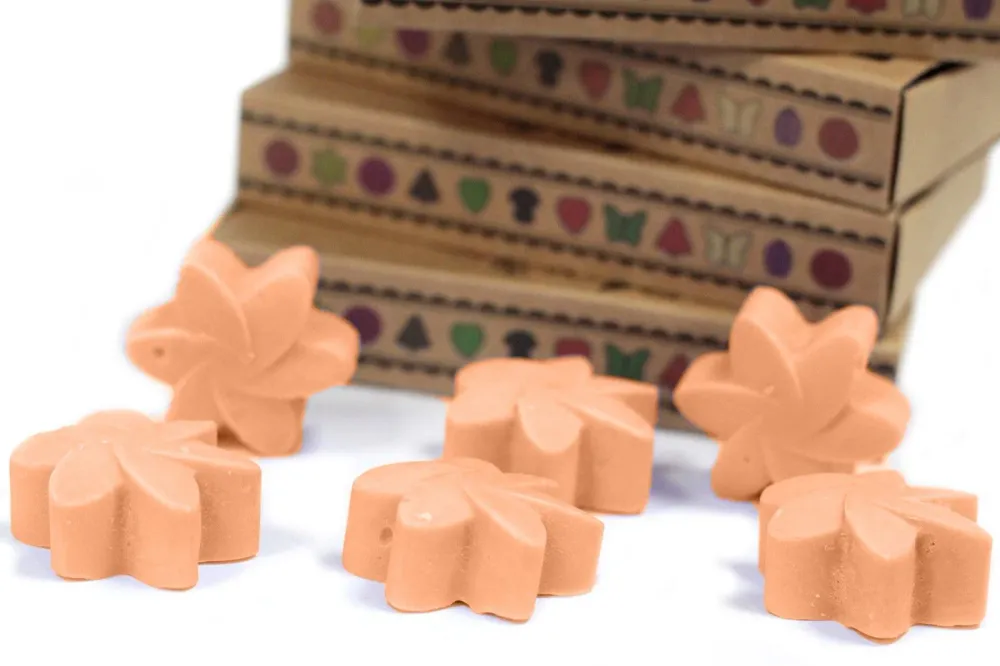 Caja de 6 ceras de soja aromáticas Tuberosa – Aroma floral intenso AWArtisan Dropship