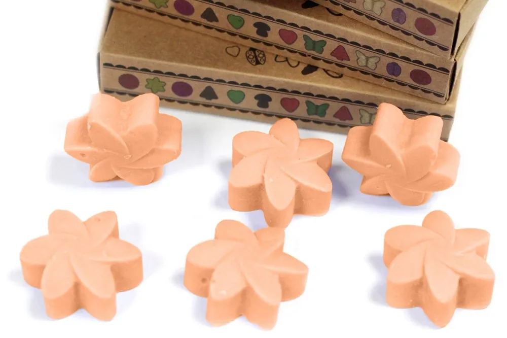 Caja de 6 ceras de soja aromáticas Tuberosa – Aroma floral intenso AWArtisan Dropship