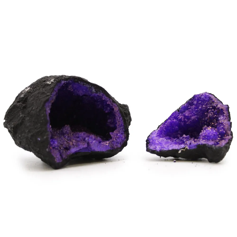 Geodas de calcita coloreada – Piedra Negra – Morado AWArtisan Dropship