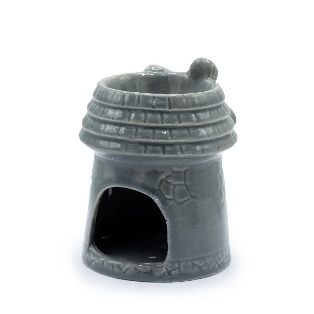 Quemador de Aceite Molino de Viento Gris – Cerámica Decorativa AWArtisan Dropship