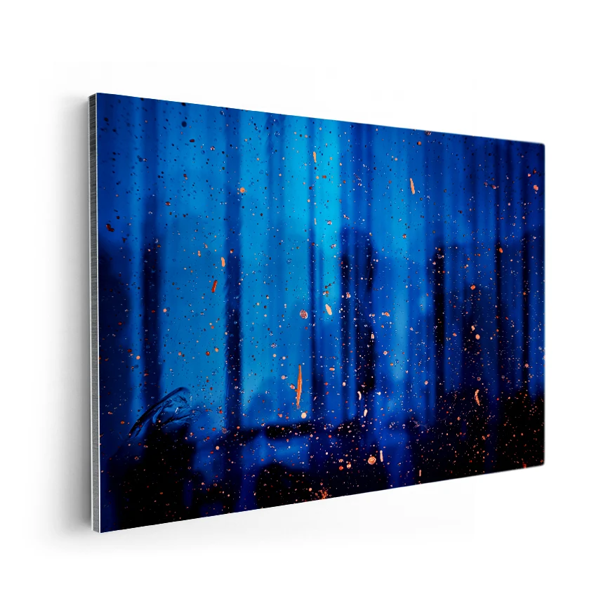 Azul con Cristales Poster