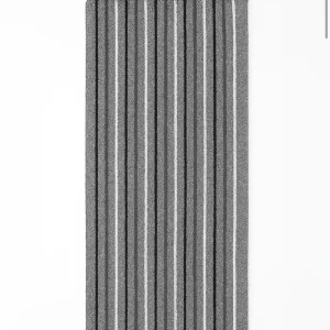 Bajada de cama / manta 60x130 Con Flecos rayas gris