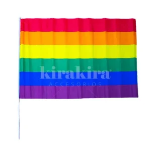 Bandera Diversidad Arcoiris Palito 60 X 90 Cm 12 Unidades