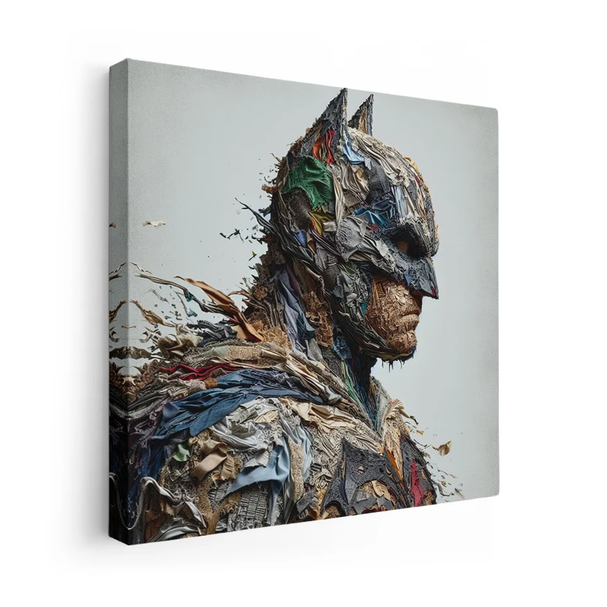 Batman Perfil Tela Colores Poster