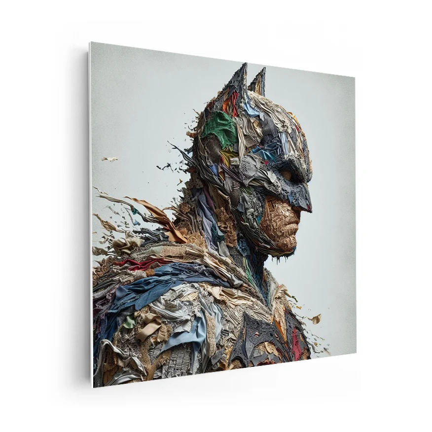 Batman Perfil Tela Colores Poster