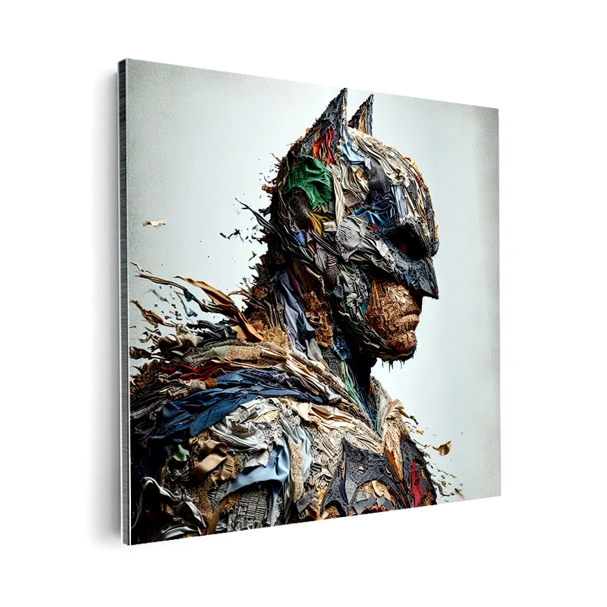 Batman Perfil Tela Colores Poster
