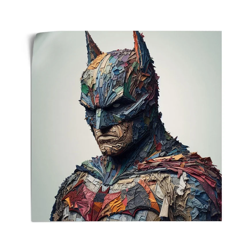 Batman Traje Tela Colores Poster