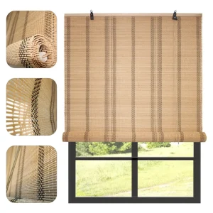 Cortina De Bambú Fino Persiana Roller Enrollable 90x150cm Beiti