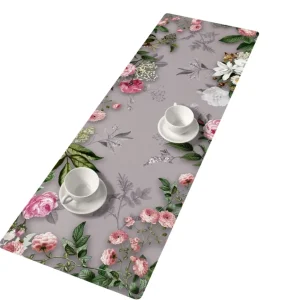 Camino de Mesa Cinta de Fieltro con Dibujo Decoración de Mesa Fácil de Cuidar 95 x 33 cm Melanie Grey Bertoni