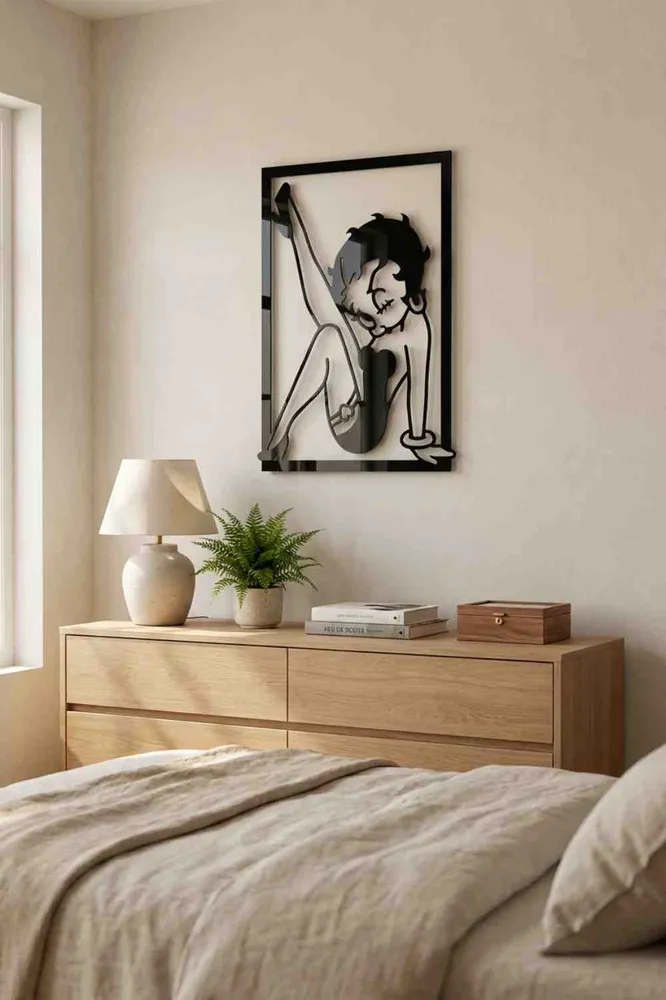 Betty Boop con la pierna levantada
