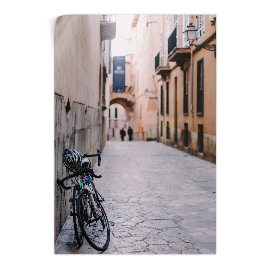Bicicletas en la Calle Poster