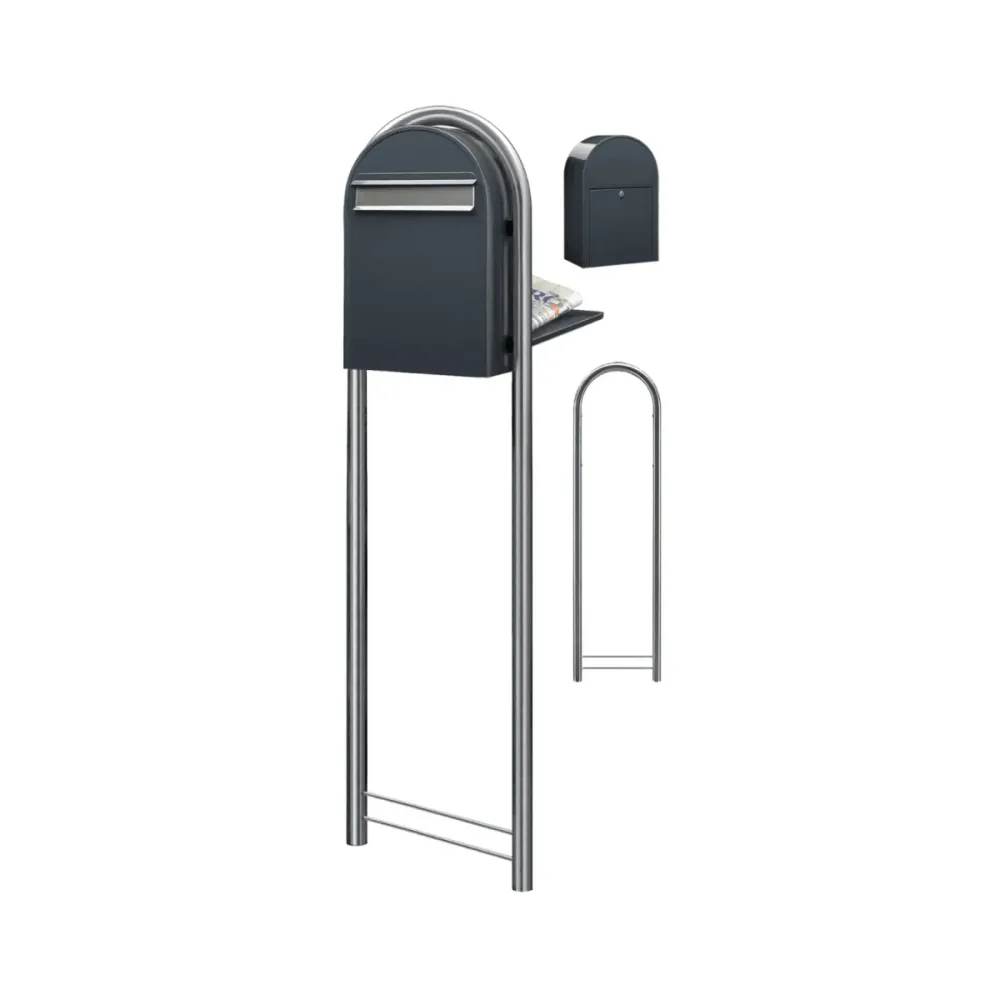 Bobi Classic B RAL 7016 gris oscuro/acero inoxidable