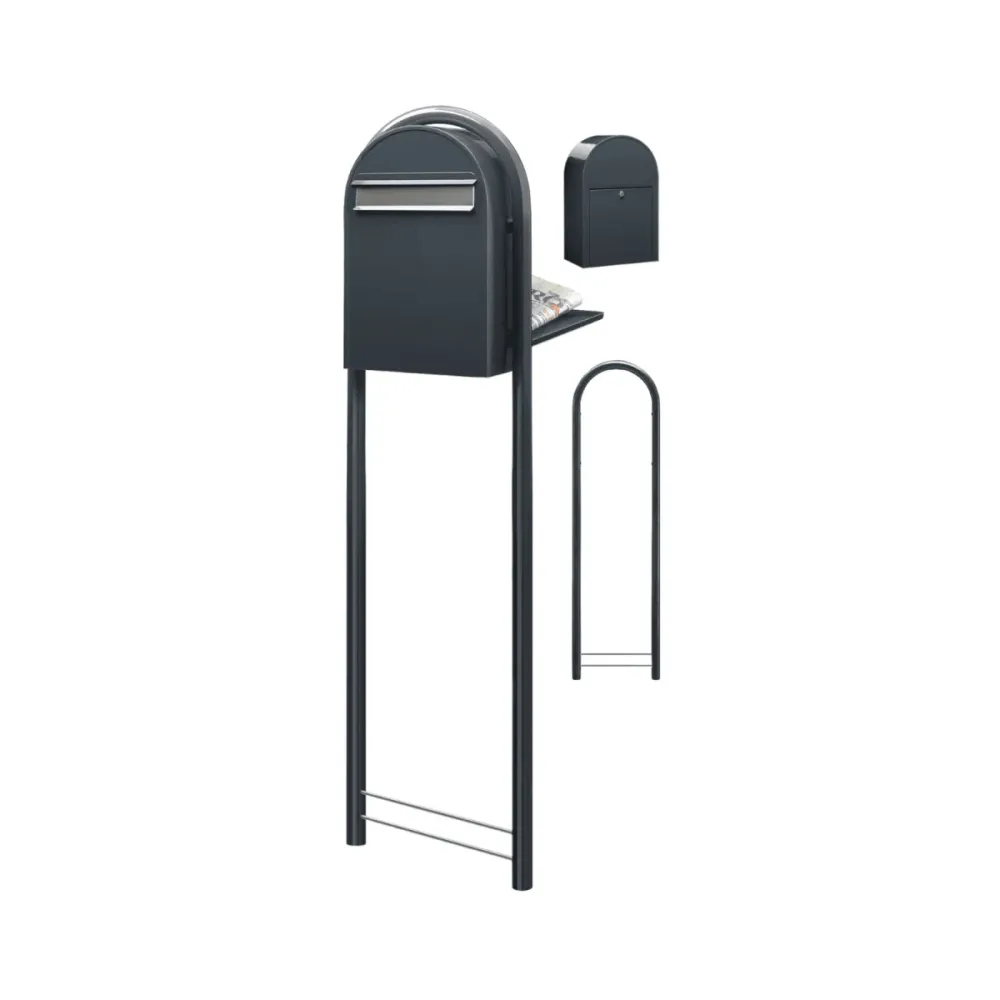 Bobi Classic B RAL 7016 gris oscuro/acero inoxidable