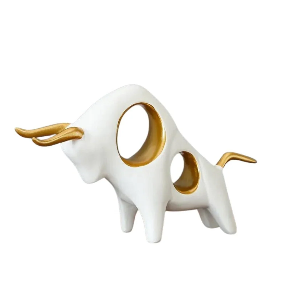 Toro Ornamental Estilo Nórdico Verde Bohemik Tienda
