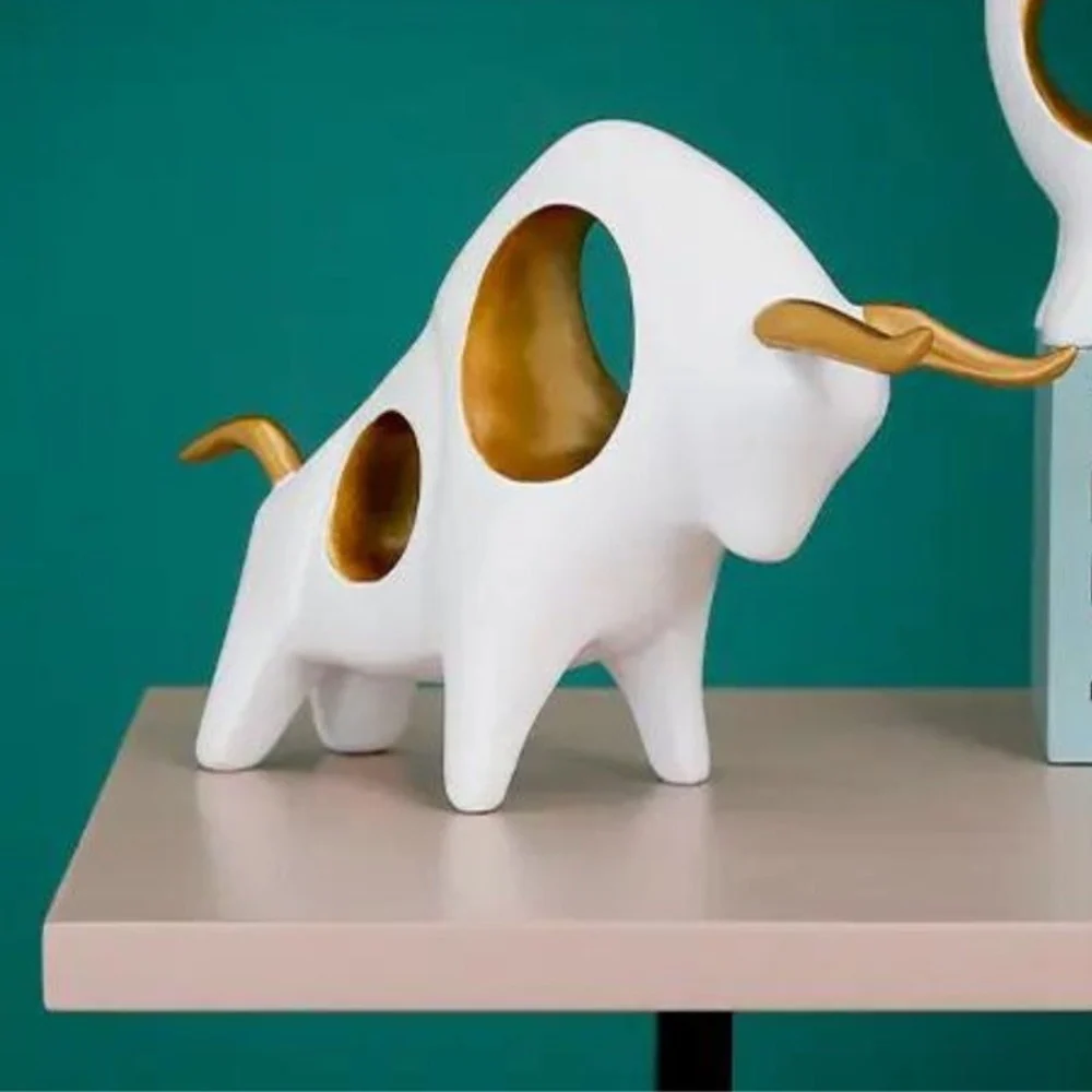 Toro Ornamental Estilo Nórdico Verde Bohemik Tienda