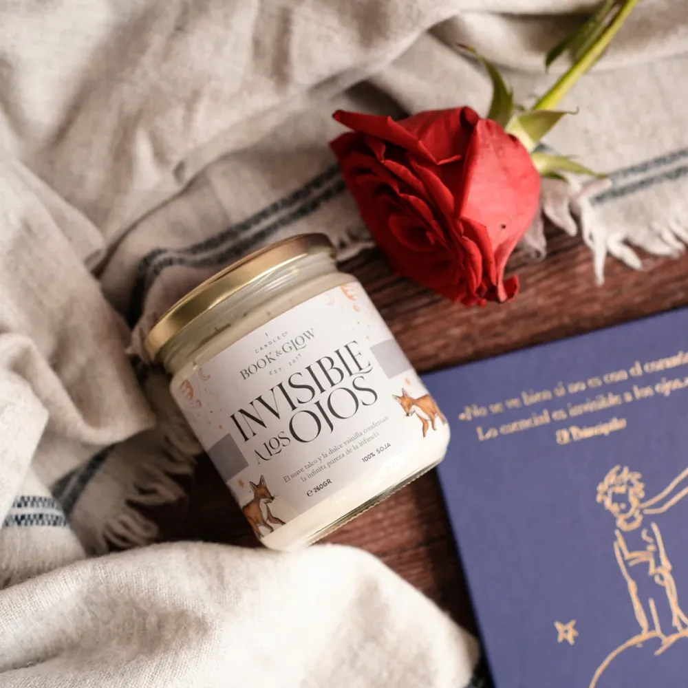 Vela artesana Invisible los ojos Book and Glow