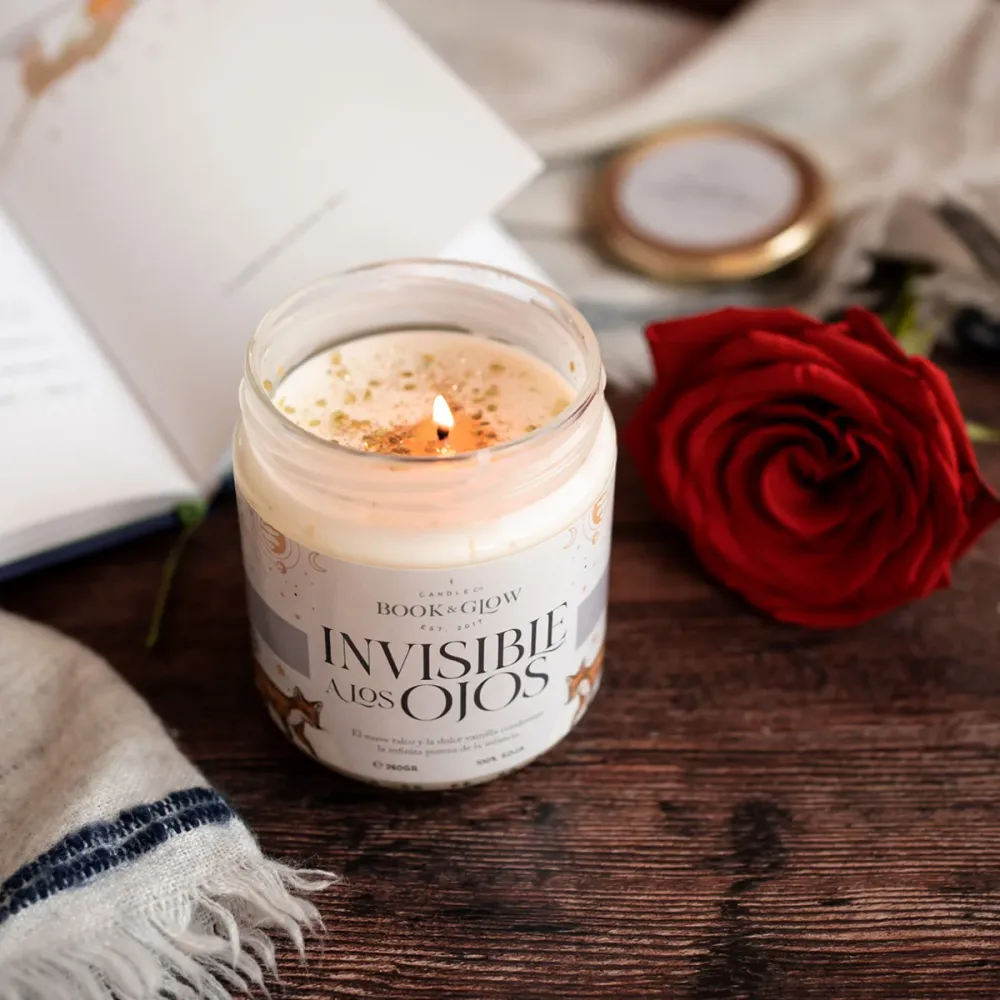 Vela artesana Invisible los ojos Book and Glow