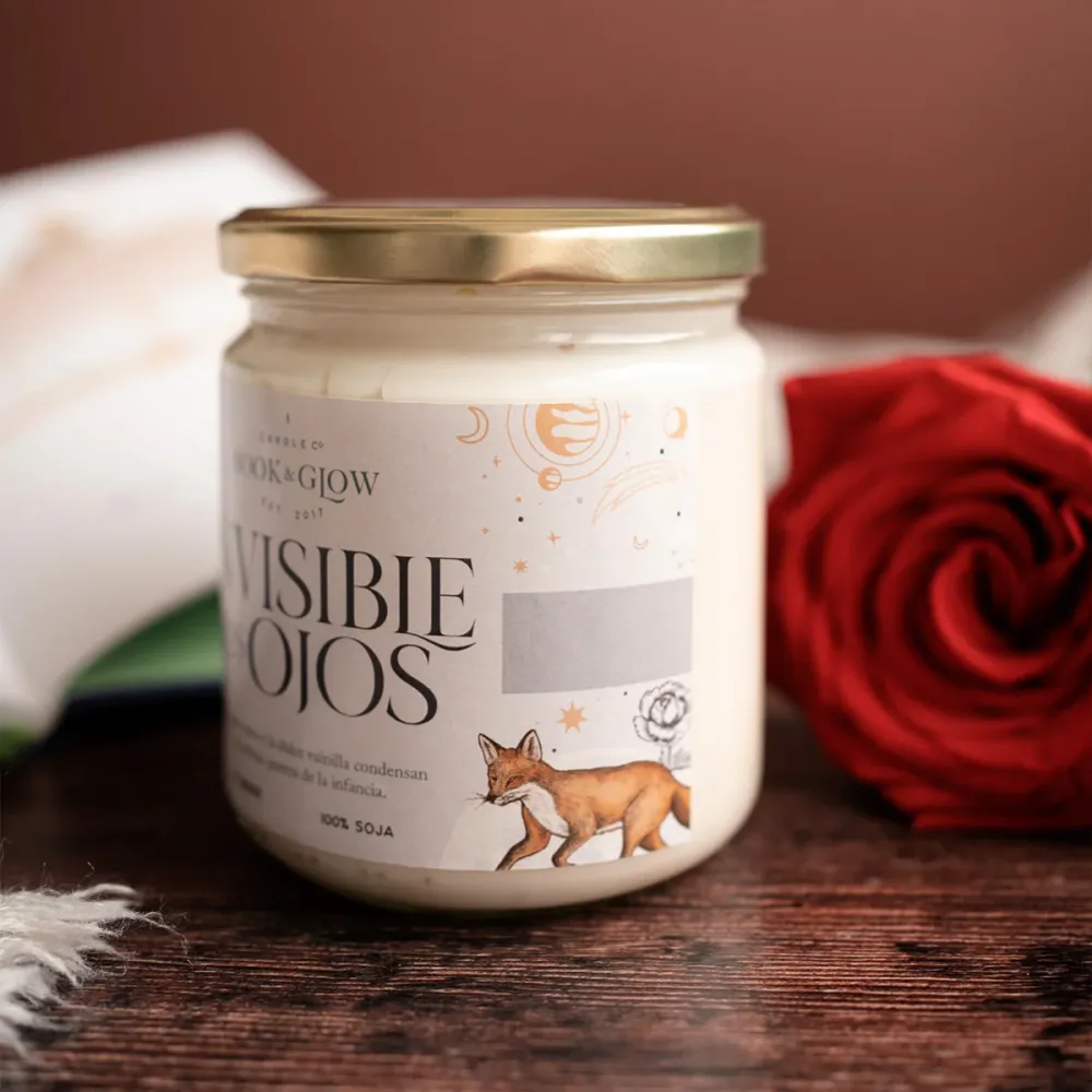 Vela artesana Invisible los ojos Book and Glow
