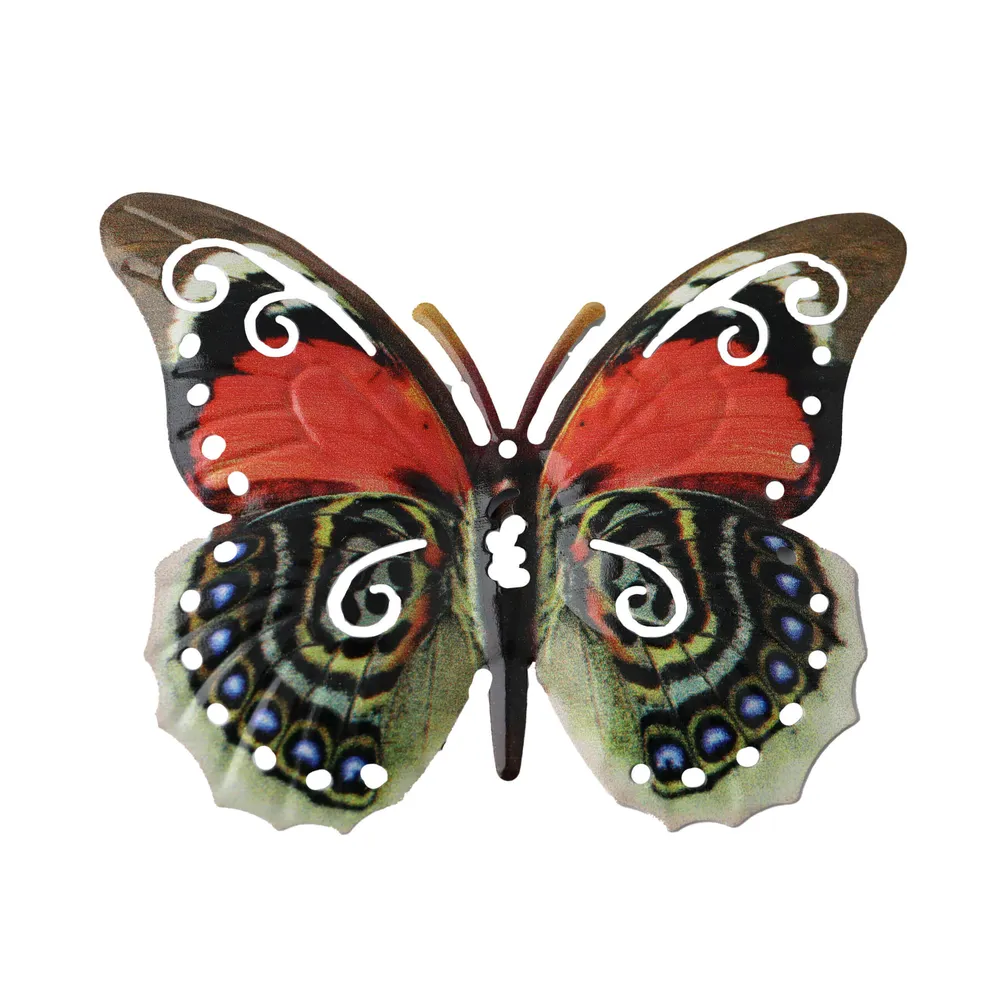 Mariposas En Metal Pvc Decoración Boton Promo SAS