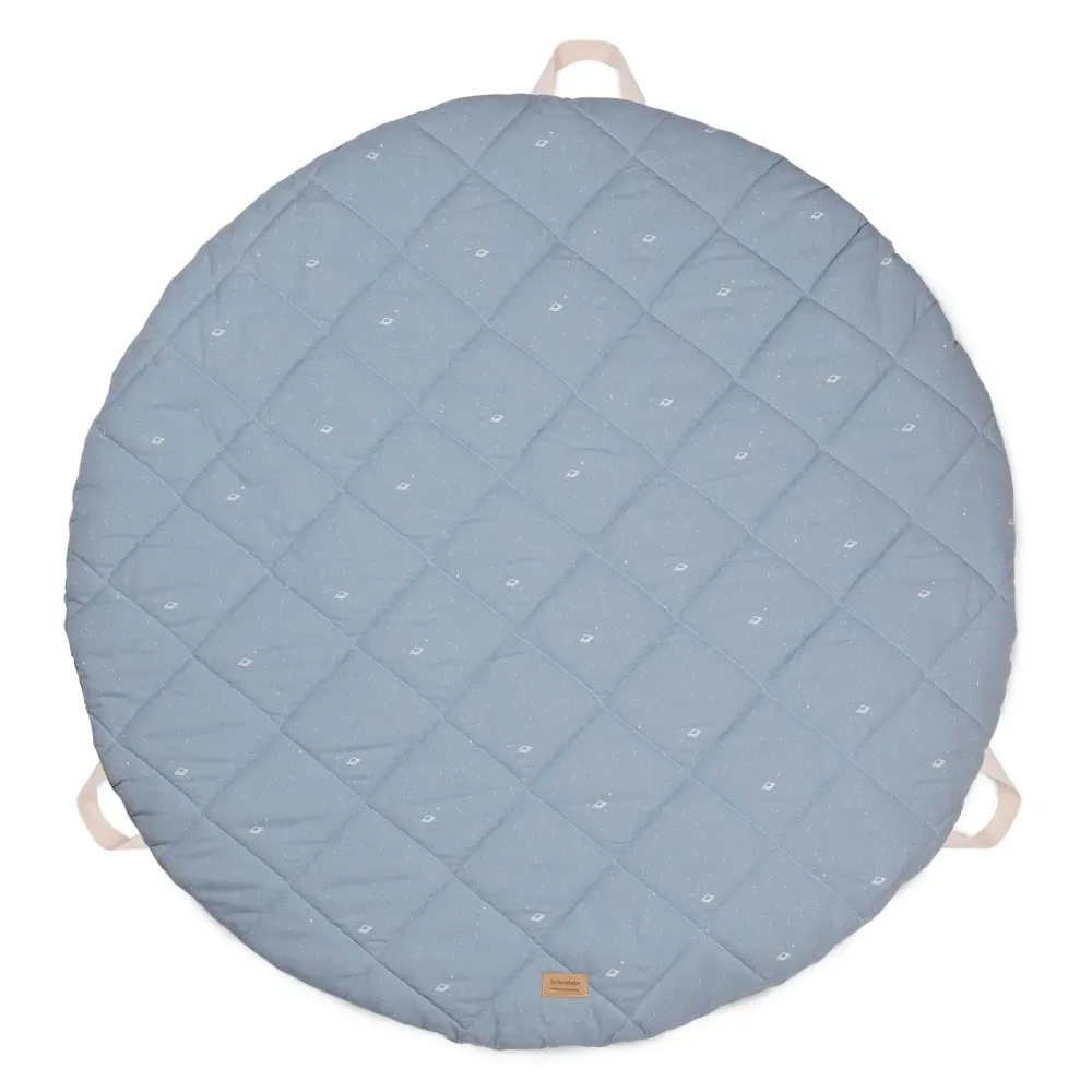 ALFOMBRA Y BOLSA RECOGE-JUEGOS ROCKET AZUL - Bonjourbébé Bounjourbébé