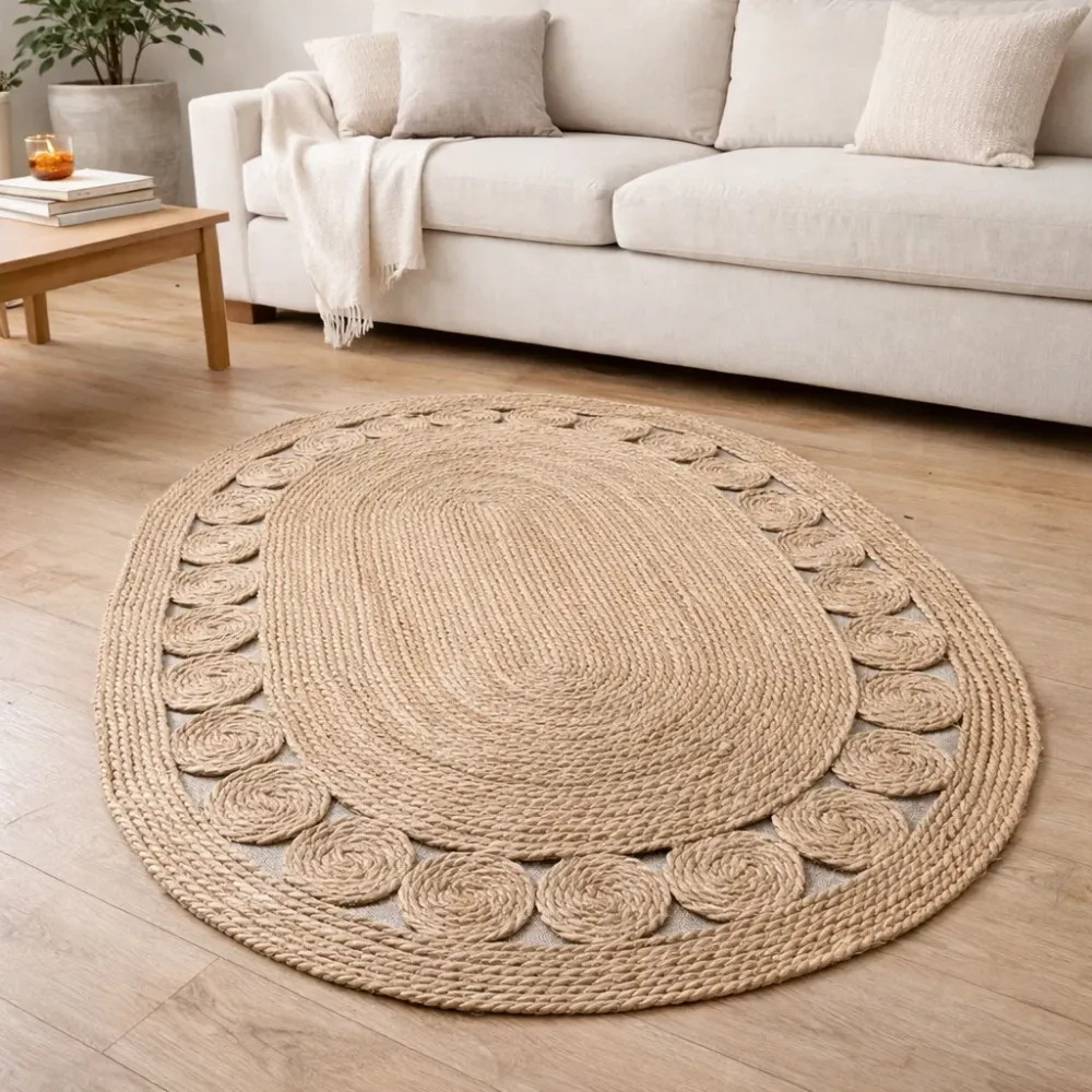 Alfombra Sol Oval con borde Bto x10 ~ RM45-27