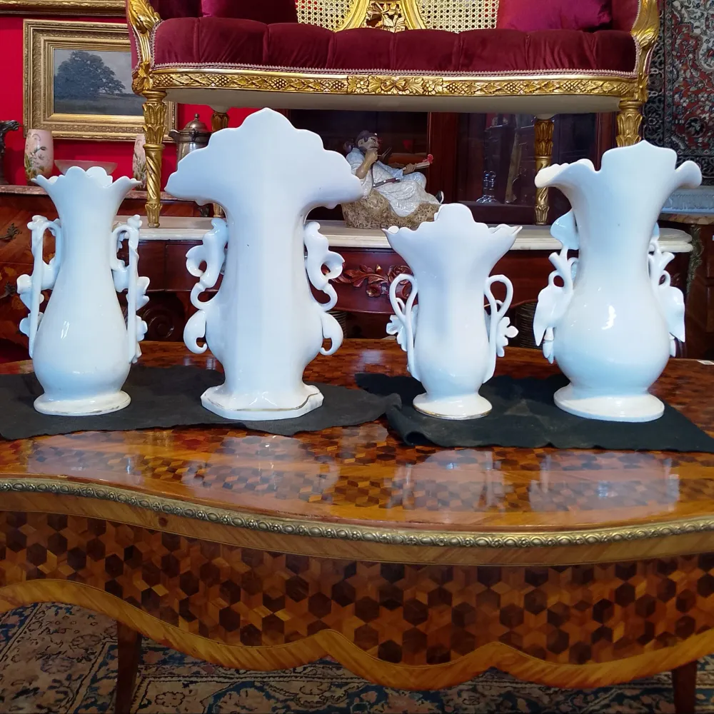 Jarrón isabelino Vieux Paris tamaño mediano gran boquete Bucarest Art & Antiques