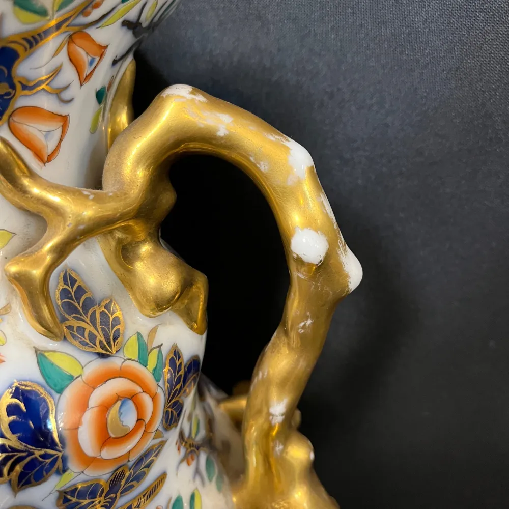 Jarrón de porcelana francesa Bayeux s. XIX decorados chinoiserie Bucarest Art & Antiques