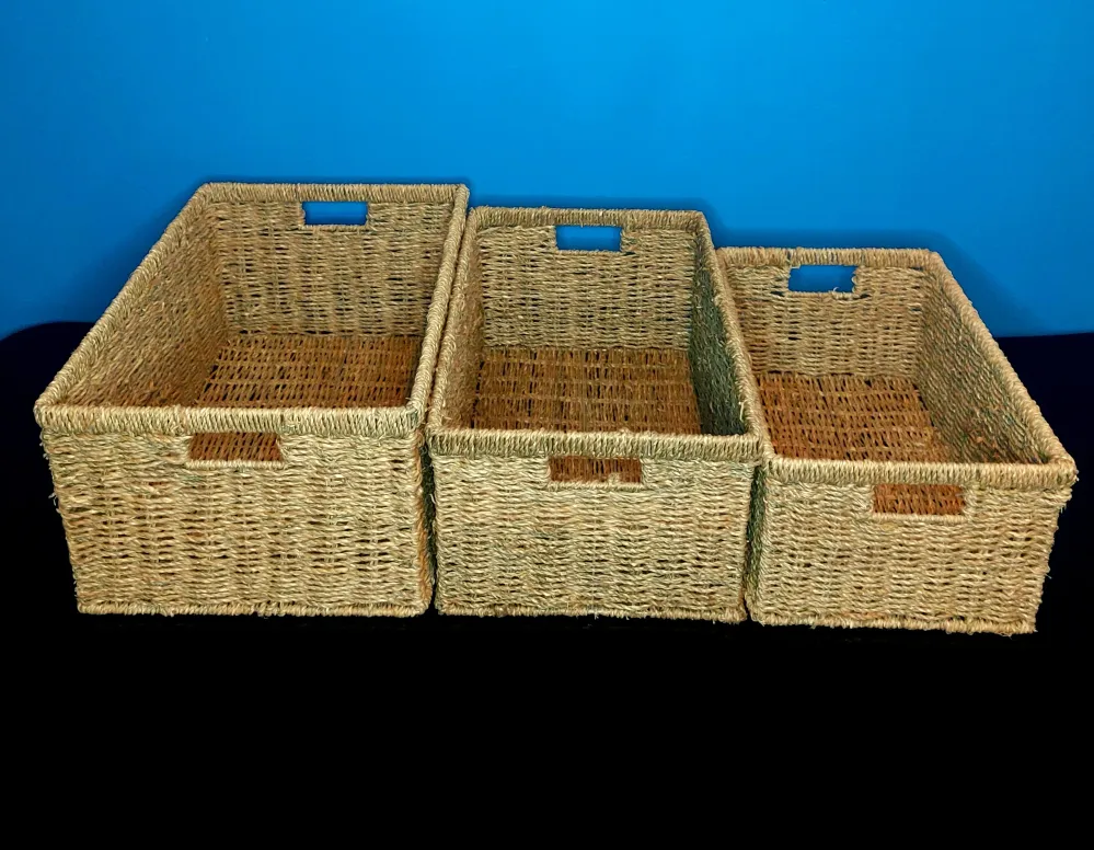 Cajoneras Rectangulares Long Hai: Rústicas y Organizadoras Buganvilia