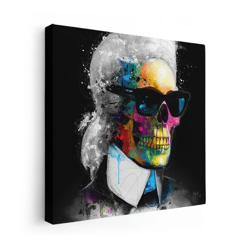 Calavera Músico Clásico Moderno Poster