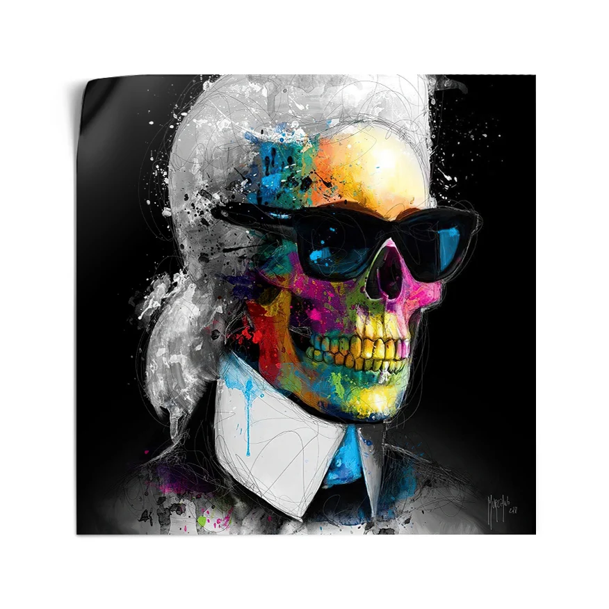 Calavera Músico Clásico Moderno Poster