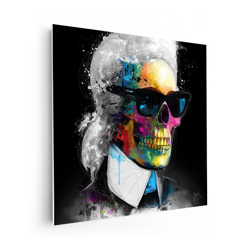 Calavera Músico Clásico Moderno Poster