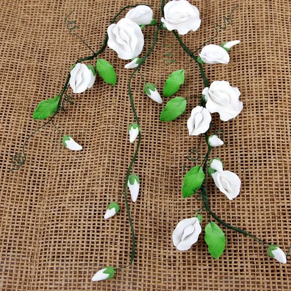 Flor decorativa tallo largo guisante dulce Caljava