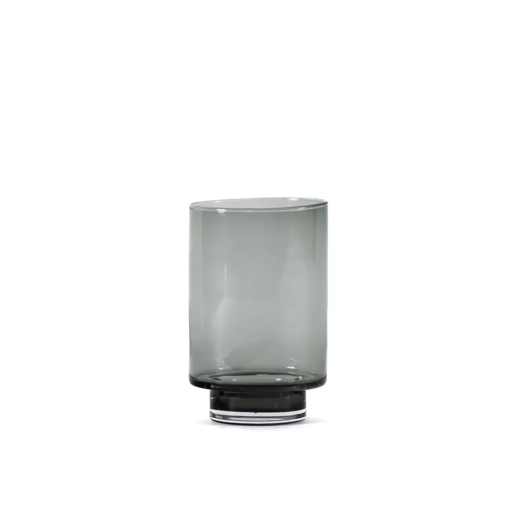 VIDRIO | Cilindro con Base color Gris Canterano