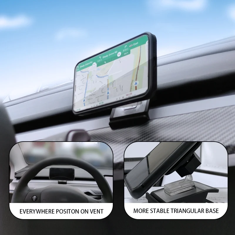 CAR MAGNO MAGE MONTAJE Ventilaje de aire Montaje 360 ° Ajustable para el Modelo 3/Y