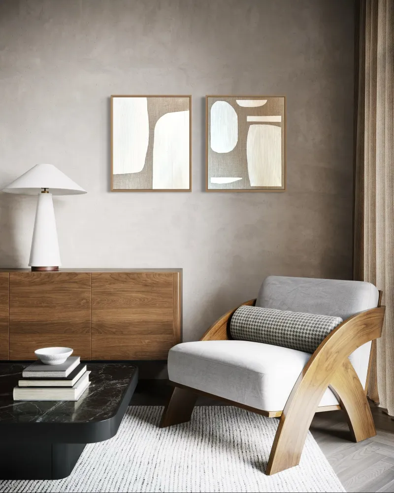 Cuadro Textura White II Caro Sepúlveda Arte