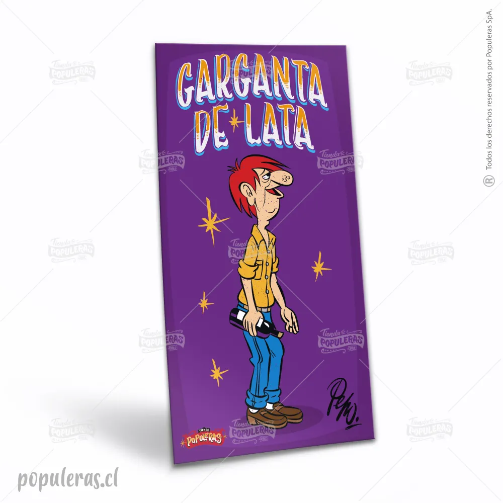 Cartel Garganta de Lata - Condorito