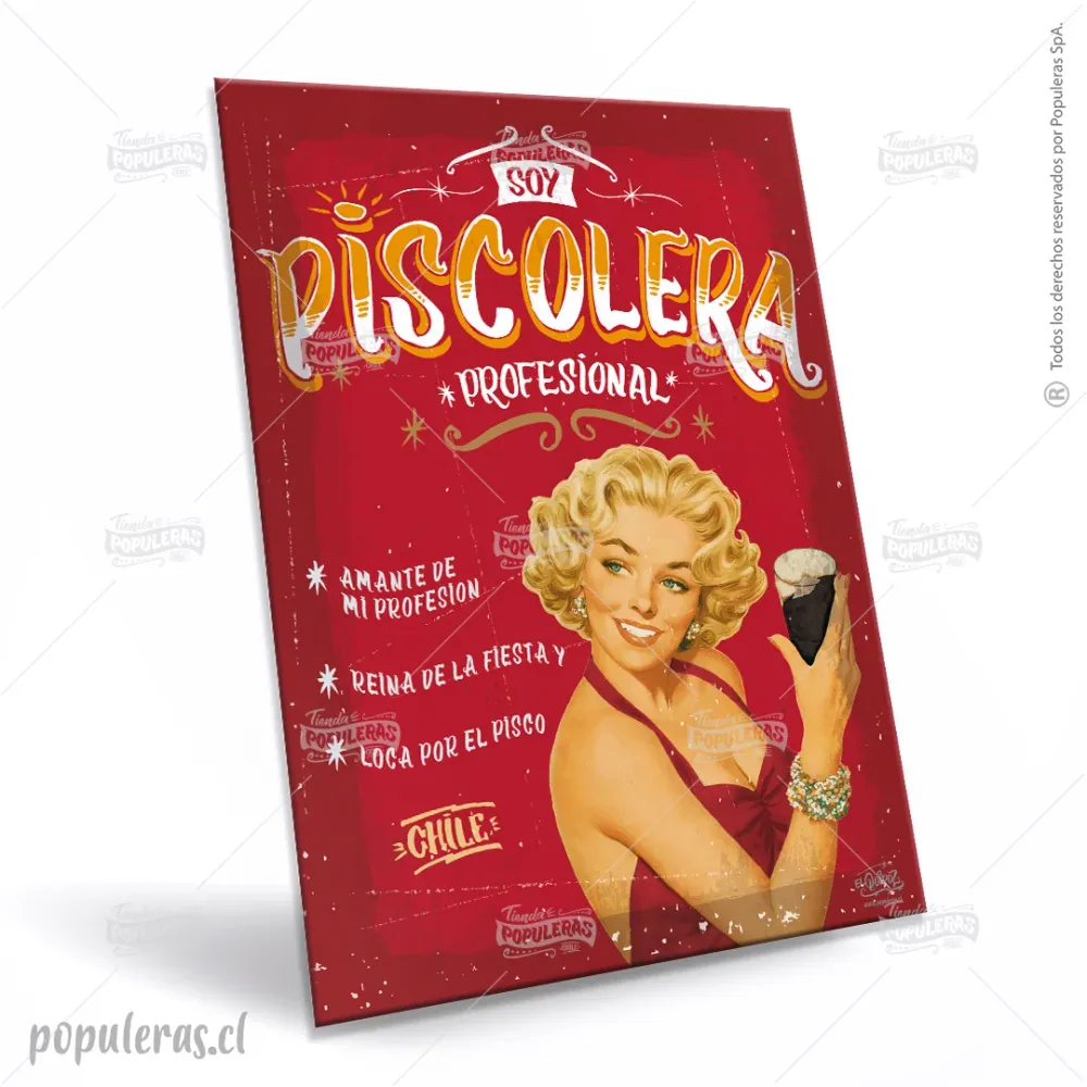 Cartel Piscolera Profesional