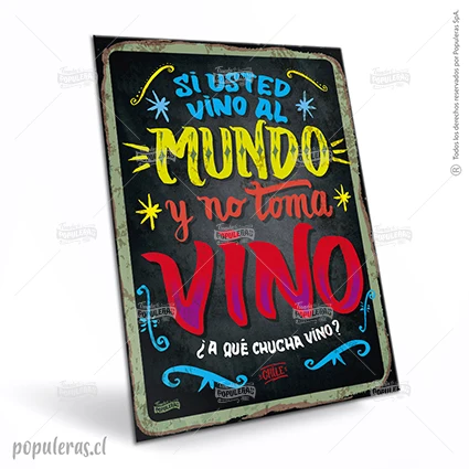 Cartel Si Usted Vino Al Mundo