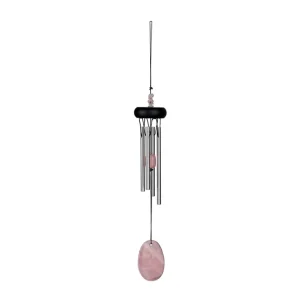 CAMPANA DE VIENTO PIEDRAS PRECIOSAS - CUARZO ROSA Casa del Cuenco