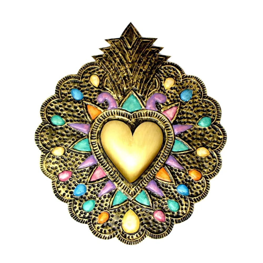 Corazón Semilla Dorado Casa Milagros