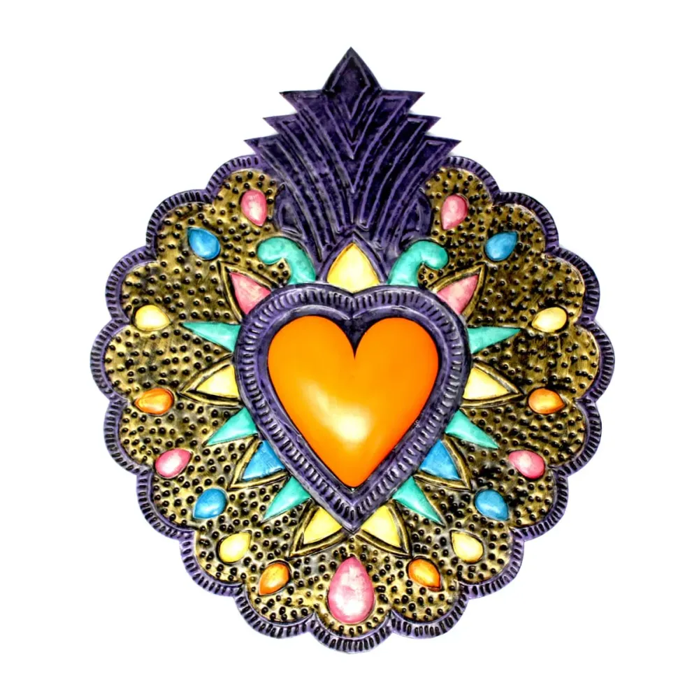 Corazón Semilla Dorado Casa Milagros
