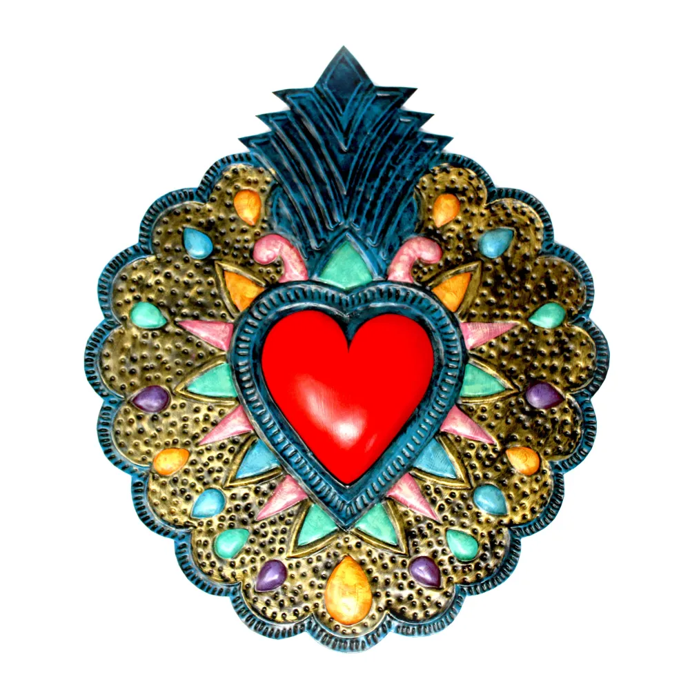 Corazón Semilla Dorado Casa Milagros