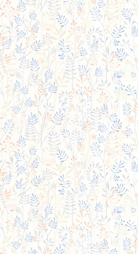 Papel pintado infantil - WILD GARDEN AZUL CASADECO