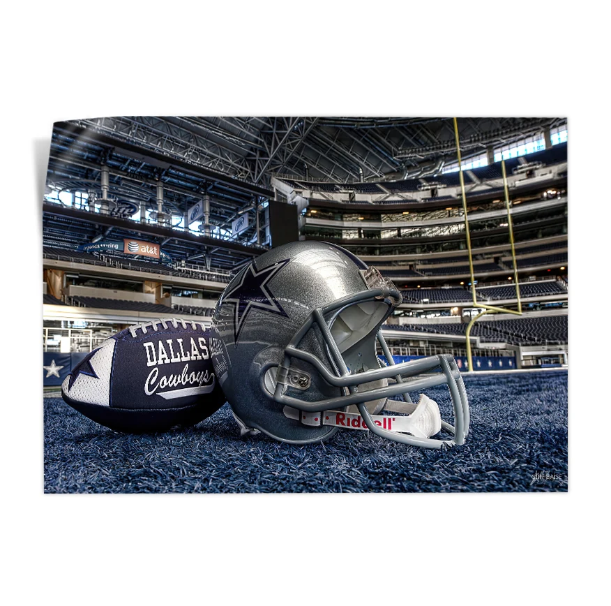 Casco Balón Estadio Dallas Poster