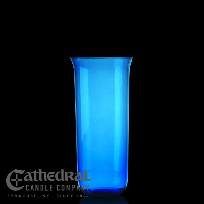 Globo de luz de cristal para santuario de 8 días (disponible en 8 colores) Purple Cathedral Candle Company