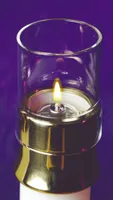 Protectores de vidrio para velas y conchas recargables Cathedral Candle Company